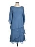 Marina 100% Polyester Blue Cocktail Dress Size 10 - photo 1