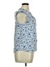 Angels 100% Rayon Blue Sleeveless Blouse Size L - photo 4