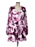 Elliatt 100% Polyester Tie-dye Purple Casual Dress Size L - photo 1