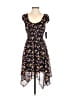 No Boundaries 100% Polyester Floral Black Cocktail Dress Size 1 - photo 1