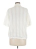 Zara 100% Bamboo Ivory Short Sleeve Blouse Size M - photo 2