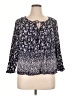 Old Navy Blue 3/4 Sleeve Blouse Size XL - photo 1