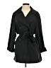 H&M 100% Polyester Black Trenchcoat Size S - photo 1