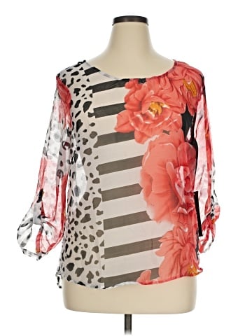 Unique Spectrum 3/4 Sleeve Blouse (view 1)