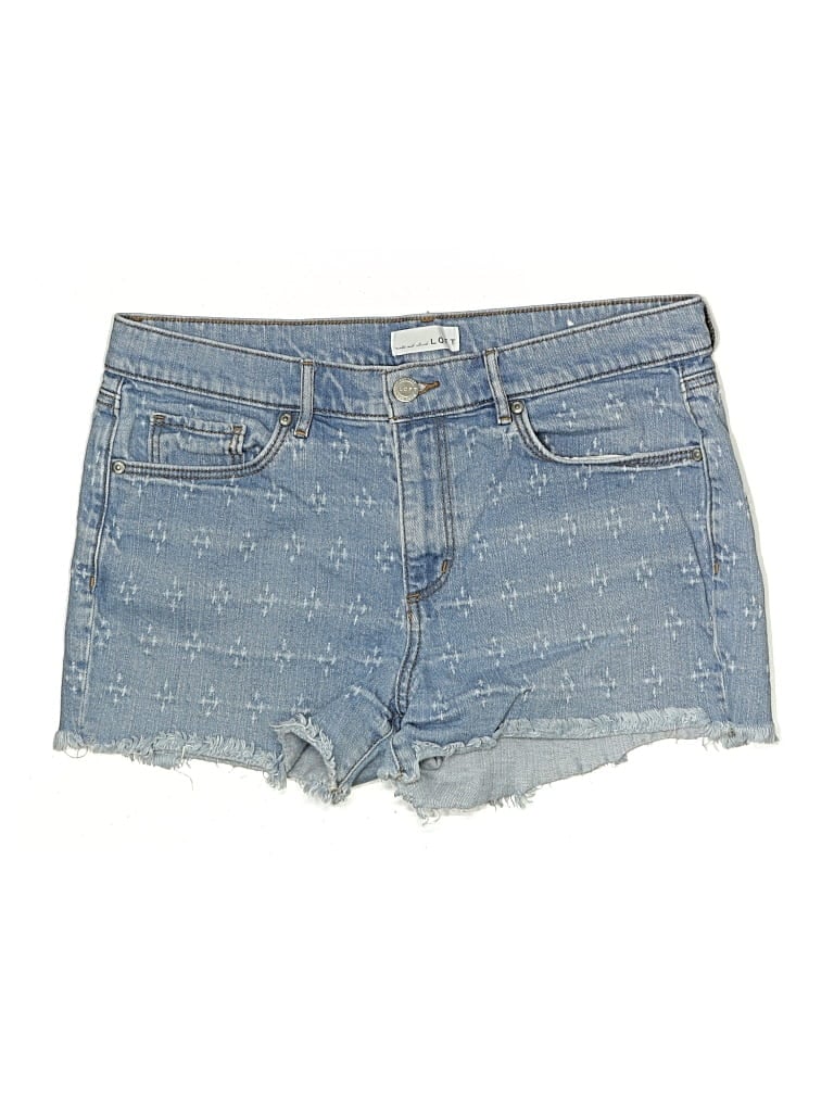 Pre-owned Ann Taylor Loft Denim Shorts In Blue