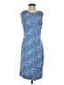 J. McLaughlin Print Blue Cocktail Dress Size S - photo 1