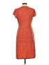 Merona Print Orange Casual Dress Size L - photo 2