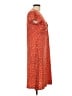 Merona Print Orange Casual Dress Size L - photo 4