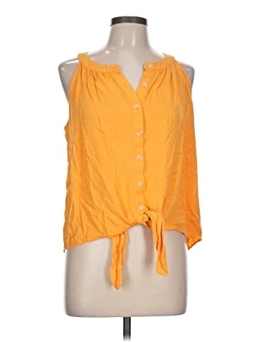 Rose + Olive Sleeveless Blouse (view 1)