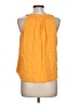 Rose + Olive 100% Rayon Yellow Sleeveless Blouse Size L - photo 2