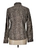 Talbots Animal Print Silver Long Sleeve Blouse Size 10 - photo 2