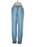 Athleta 100% Nylon Chevron-herringbone Blue Casual Pants Size 4 - photo 1