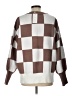 Lillusory Checkered-gingham Brown Pullover Sweater Size L - photo 2