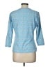 J. McLaughlin Blue 3/4 Sleeve Top Size L - photo 2