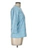 J. McLaughlin Blue 3/4 Sleeve Top Size L - photo 4