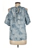 RolyPoly Blue Short Sleeve Blouse Size M - photo 2