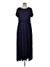 Assorted Brands Solid Blue Casual Dress Size L - photo 1