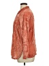 Johnny Was 100% Rayon Paisley Orange Long Sleeve Button-Down Shirt Size L - photo 5