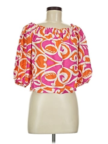 Christian Siriano New York 3/4 Sleeve Blouse (view 1)