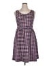 ModCloth Checkered-gingham Blue Casual Dress Size XL - photo 1