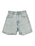 Zara Blue Denim Shorts Size 0 - photo 1