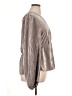 Gap 100% Polyester Metallic Silver Long Sleeve Blouse Size XL (tall) - photo 4