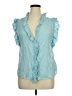 Dylan 100% Rayon Blue Sleeveless Blouse Size L - photo 1