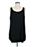 Eileen Fisher 100% Silk Solid Black Sleeveless Silk Top Size M - photo 1