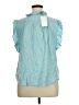 Dylan 100% Rayon Blue Sleeveless Blouse Size L - photo 2