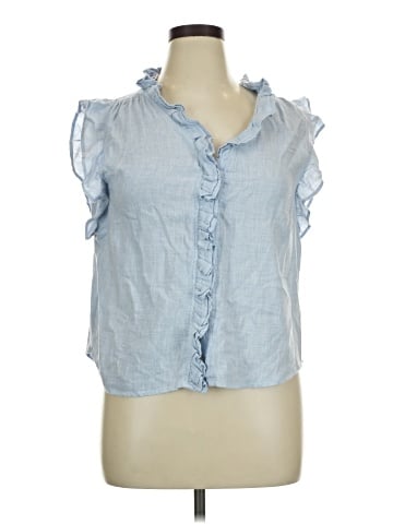 Dylan Sleeveless Button-Down Shirt (view 1)