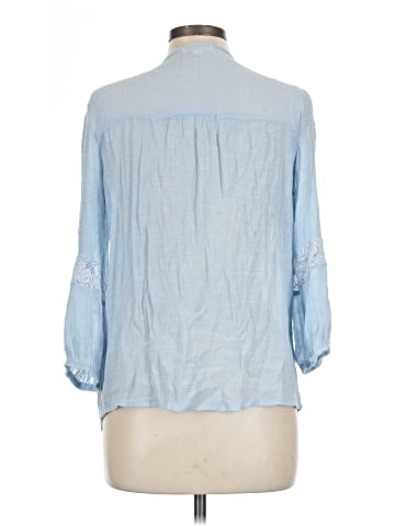 Indigo Rose 3/4 Sleeve Blouse (view 2)