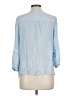 Indigo Rose Blue 3/4 Sleeve Blouse Size L - photo 2