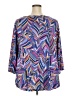 Ruby Rd. Purple 3/4 Sleeve Blouse Size 2X - photo 2