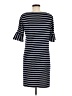 Talbots 100% Cotton Stripes Black Casual Dress Size M - photo 2