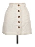 Assorted Brands 100% Cotton Solid Ivory Casual Skirt Size L - photo 1