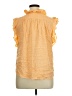 Dylan 100% Rayon Orange Sleeveless Blouse Size L - photo 2