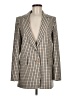 Max Mara Houndstooth Gold Tan Wool Blazer Size 8 - photo 1