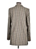 Max Mara Houndstooth Gold Tan Wool Blazer Size 8 - photo 2