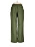 Unbranded 100% Polyester Solid Green Casual Pants Size XL - photo 2
