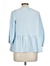 Style&Co 100% Polyester Blue 3/4 Sleeve Blouse Size L - photo 2