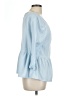 Style&Co 100% Polyester Blue 3/4 Sleeve Blouse Size L - photo 4