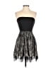 Aqua Paisley Black Cocktail Dress Size S (estimated) - photo 1