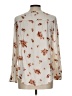 Hinge Floral Ivory Long Sleeve Blouse Size L - photo 2