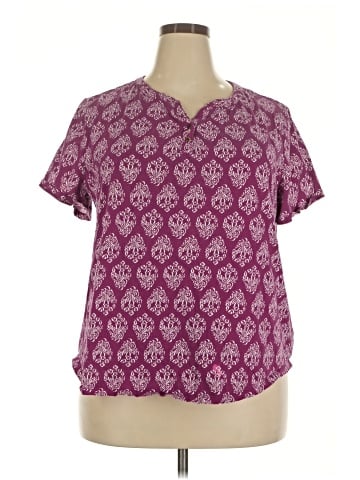Faded Glory Short Sleeve Blouse (view 1)