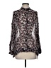 ALLSAINTS Floral Black Long Sleeve Blouse Size S - photo 1