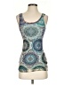 FUZZI 100% Nylon Teal Tank Top Size S - photo 1