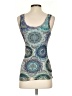 FUZZI 100% Nylon Teal Tank Top Size S - photo 2