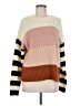 Truly Madly Deeply Color Block Ivory Pullover Sweater Size M - photo 1
