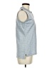 Adidas 100% Cotton Blue Sleeveless Blouse Size M - photo 4