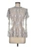 Needle & Thread Silver Short Sleeve Blouse Size 8 - photo 1